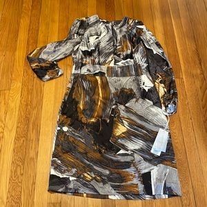 Carlisle marble silk like dress